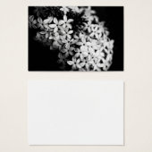 fleurs noires et blanches (Devant & derrière)