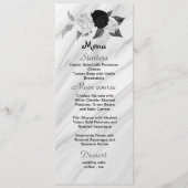 fleurs noires et blanches belle carte mariage (Devant)