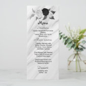 fleurs noires et blanches belle carte mariage (Debout devant)