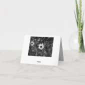 Fleurs noires et blanches Merci (Dos)