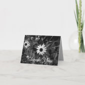 Fleurs noires et blanches Merci (Devant)