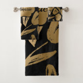 Fleurs noires et dorées (En situation)