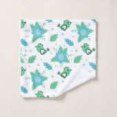 Fleurs Oiseaux Motif (Gant de toilette)