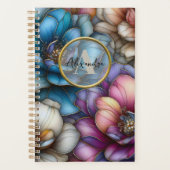 Fleurs opulentes avec traits d'or scintillants (Devant)