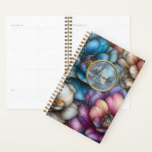 Fleurs opulentes avec traits d'or scintillants (Devant avec enveloppe)