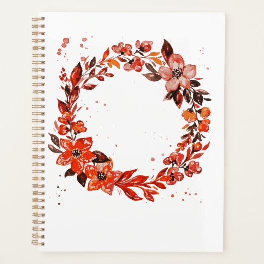 Fleurs orange d'aquarelle (Devant)