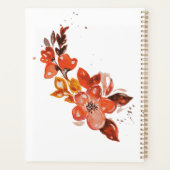 Fleurs orange d'aquarelle (Dos)