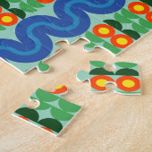 Fleurs orange - Puzzle (Côté)