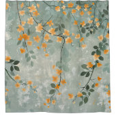 Fleurs orange Trailing Vine Douche Rideau (Devant)