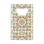 Fleurs oranges, motif floral, verdure, Boho (Dos)