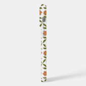 Fleurs oranges, motif floral, verdure, Boho (Côté gauche)