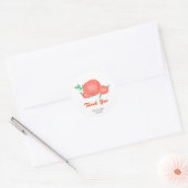 Fleurs oranges peintes autocollants modernes de fa (Enveloppe)