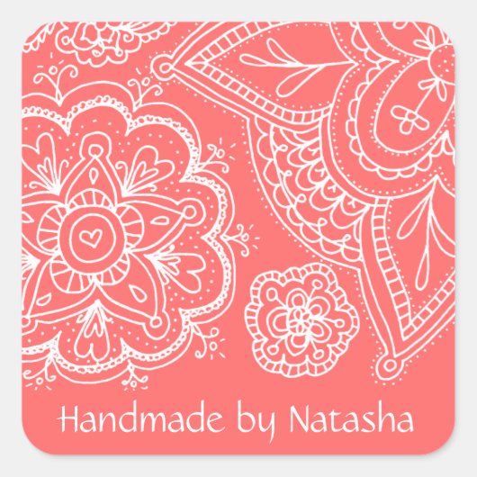 Fleurs & Paisley Patter, ID Stickers (Devant)