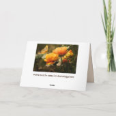 fleurs papillon carte de voeux (Dos)