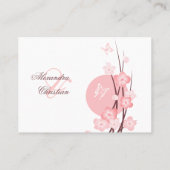 Fleurs Papillon Mariage Table Table Carte Place (Dos)