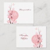 Fleurs Papillon Mariage Table Table Carte Place (Devant / Derrière)