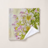 Fleurs papillons (Gant de toilette)