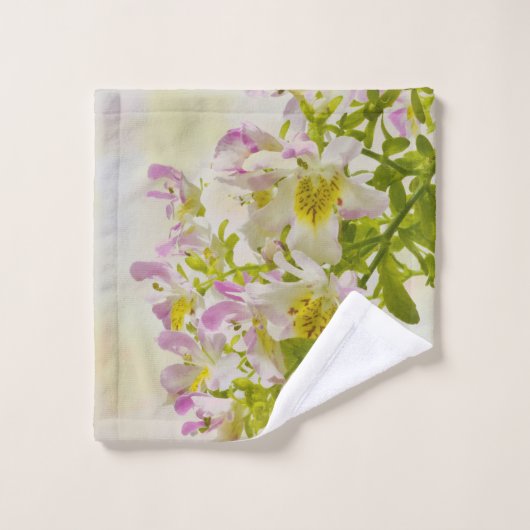 Fleurs papillons (Gant de toilette)