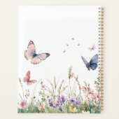 Fleurs Papillons Rouge Rose Violet (Dos)