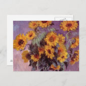Fleurs par carte postale Claude Monet (Devant / Derrière)