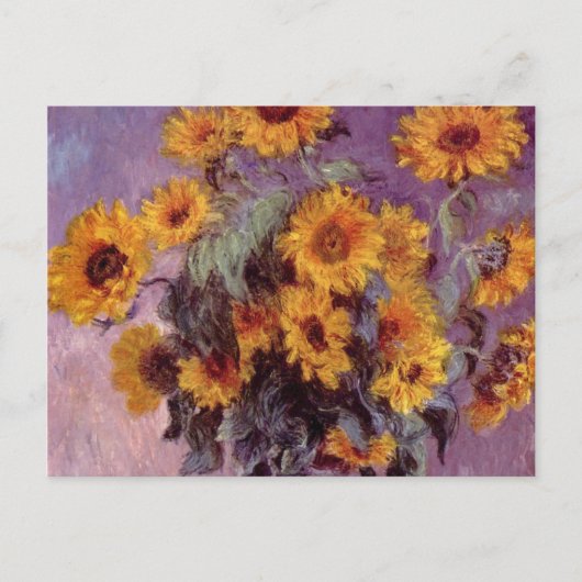 Fleurs par carte postale Claude Monet (Devant)