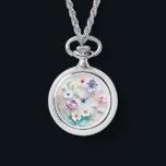 Fleurs pastel 3D délicates Regarder le collier<br><div class="desc">Présentant notre collier de montre 3D Fleurs Pastel Delicate, une charmante fusion de fonctionnalité et d'élégance. Ce collier unique présente un pendentif de montre appétissant orné de délicates fleurs pastel dans un design 3D captivant. Conçu avec une attention minutieuse aux détails, le pendentif de montre est à la fois un...</div>