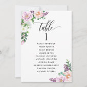Fleurs pastel, Cartes de plan de table avec noms d (Devant)