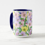Fleurs Pastel - Mug (Devant gauche)