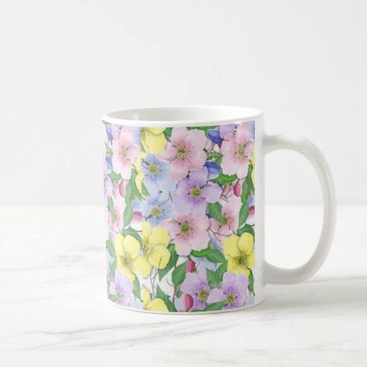 Fleurs Pastel - Mug (Droite)