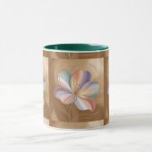 Fleurs Pastel Or Vert Combo Mug (Centre)
