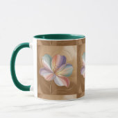 Fleurs Pastel Or Vert Combo Mug (Gauche)