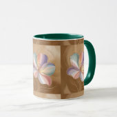 Fleurs Pastel Or Vert Combo Mug (Devant droit)