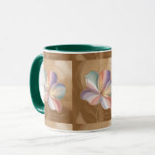 Fleurs Pastel Or Vert Combo Mug (Devant gauche)