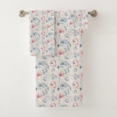 Fleurs pastel rose bleu gris Shabby Chic (En situation)