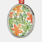 Fleurs peintes à la main et de vacances Ornement d (Gauche)