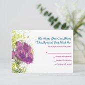 Fleurs peintes Bar Bar Mitzvah Star Invitation (Debout devant)