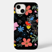 Fleurs peintes Coque-Mate coque iphone (Verso)