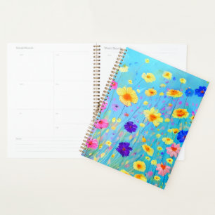 Fleurs peintes do-it-yourself colorées Motif chrét