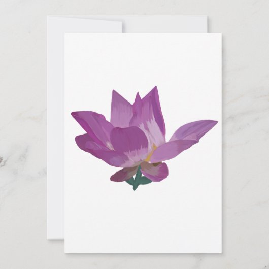 Fleurs peintes Invitation à la douche nuptiale (Dos)