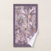 Fleurs peintes rose pâle Toute couleur (Serviette à main)