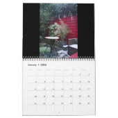Fleurs Peony personnalisable Calendrier Année (Jan 2026)