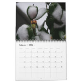 Fleurs Peony personnalisable Calendrier Année (Feb 2026)