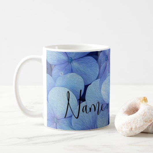 Fleurs personnalisées Flore Design Café Mug (Avec donut)