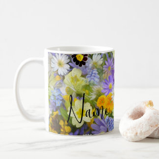 Fleurs personnalisées Papillon Design Café Mug