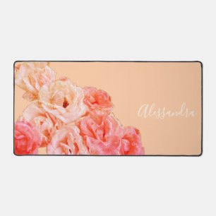 Fleurs personnalisées Rétro Pêche Botanique Roses