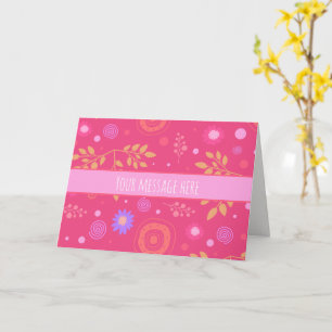 Fleurs personnalisées Whimsical Carte pour notes d