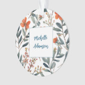 Fleurs Plaines Rétro Élégantes Et Élégantes Votre  (devant)