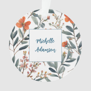 Fleurs Plaines Rétro Élégantes Et Élégantes Votre 