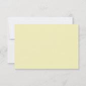Fleurs Plumeria Jaune Mariage Cartes RSVP (Dos)