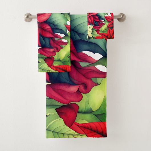 Fleurs Poinsettia (En situation)